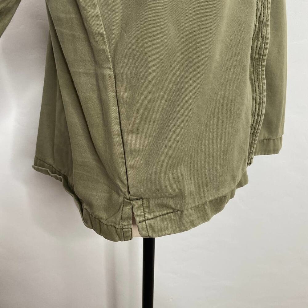 Abercrombie & Fitch Army Green Utility Shacket Lightweight Coat Boho Y2k Size XS - Picture 4 of 13